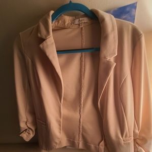 Casual Light Pink Blazer